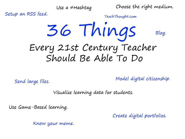 每21世纪老师应该能够做的36件事