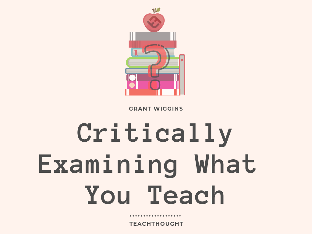 批判性地检查您的教给什么