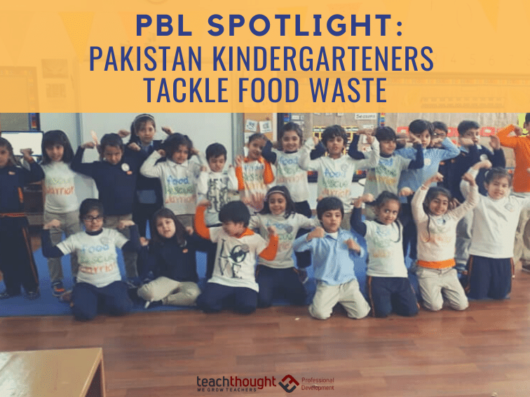 巴基斯坦幼儿园小朋友处理食物垃圾