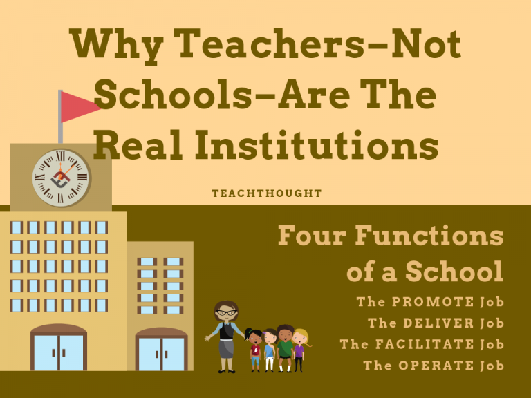 为什么教师不是学校 - 是真正的机构