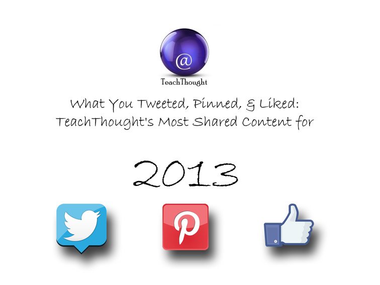 你在推特、pinterest和点赞的内容:TeachThought 2013年最被分享的内容