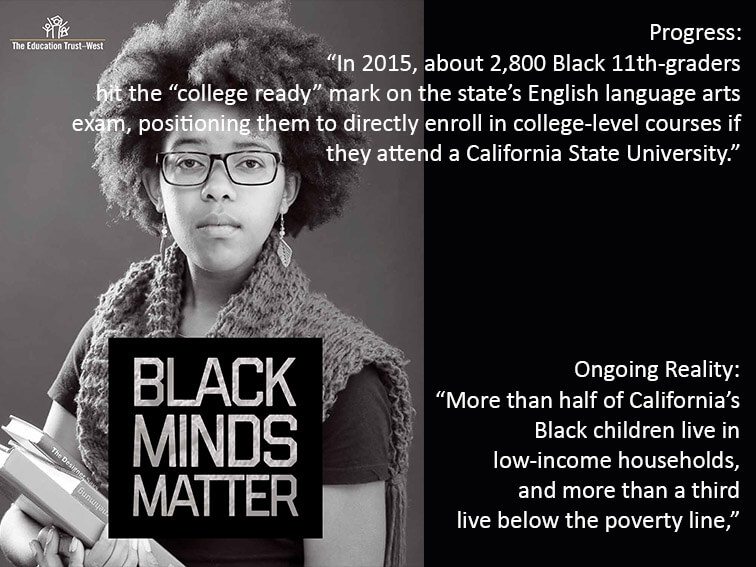 黑人的思想问题:报告细节继续教育不平等