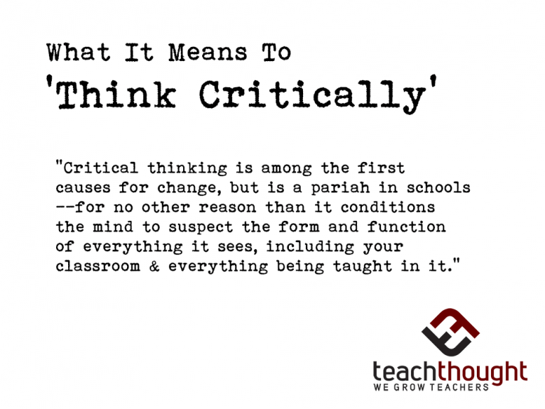 '批判性思维'的意思是什么？