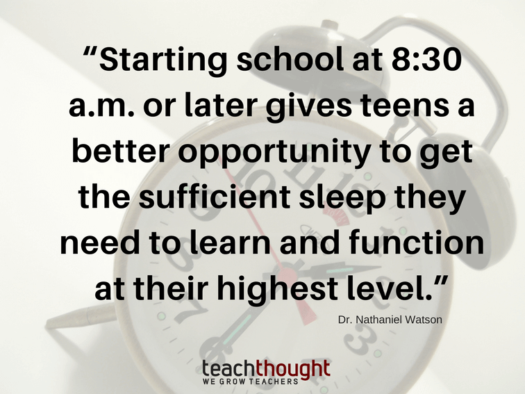 睡眠专家同意:学校开学太早了