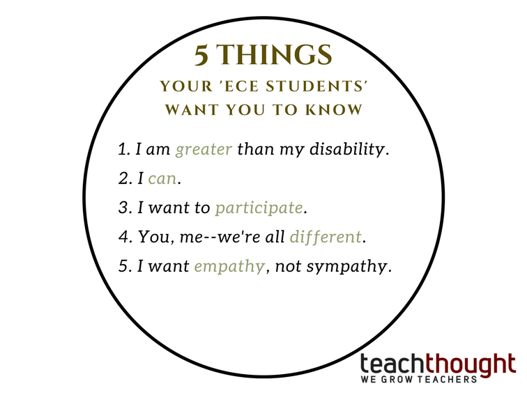 超过我的残疾:5件事你的ECE学生想让你知道