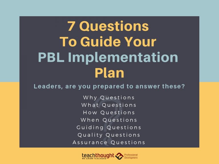 7问题来引导你的PBL实施计划