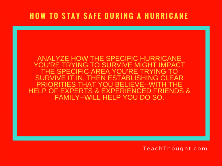 如何在飓风中保持安全
