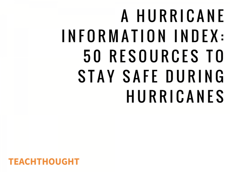 飓风信息指数：在飓风期间保持安全的50个资源