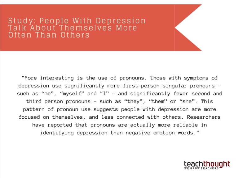 研究：抑郁症的人比其他人更频繁地谈论自己