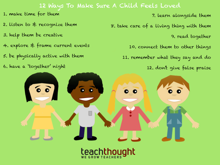 12种方式来确保孩子感到被爱