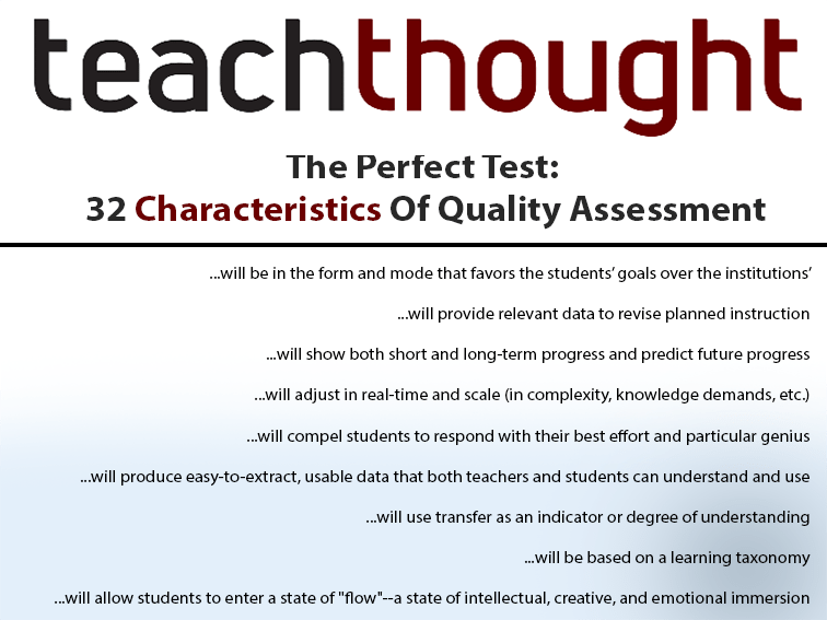 完美的测试：32质量评估特征