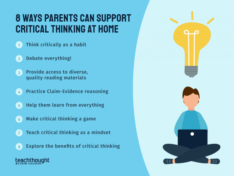 8种父母可以支持在家中批判性思维的方式