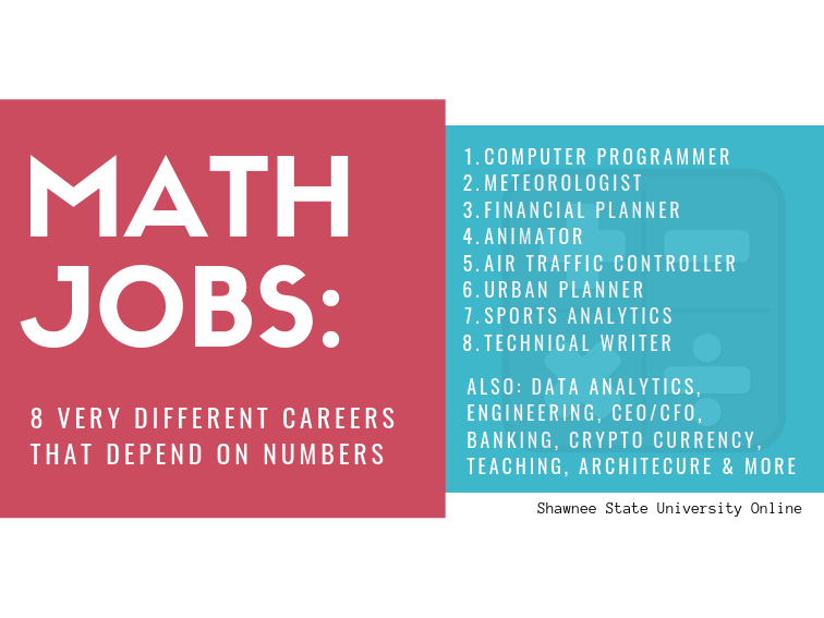 数学工作：8个非常不同的职业依赖数字